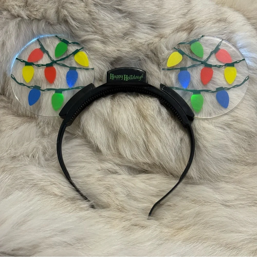 NEW LIMITED EDITION Disney Parks Christmas Light Up Mickey Ears Headband - Picture 5 of 5